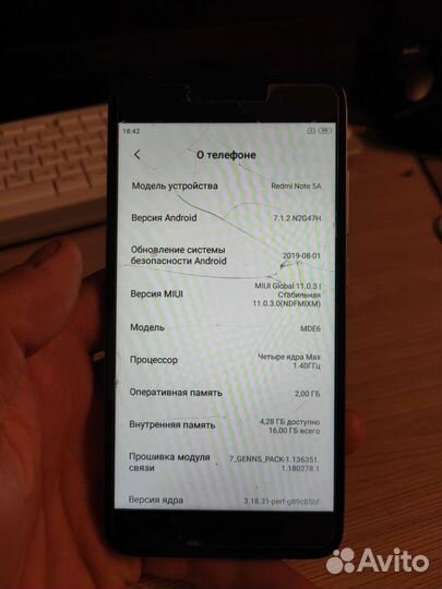 Xiaomi redmi note 5a