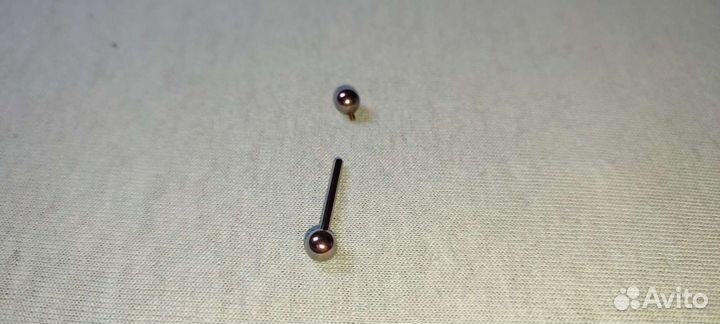 Титановая штанга для пирсинга языка