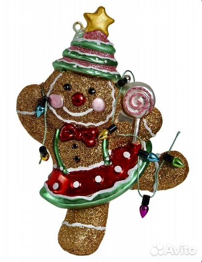 Елочные игрушки - Пряничная девочка