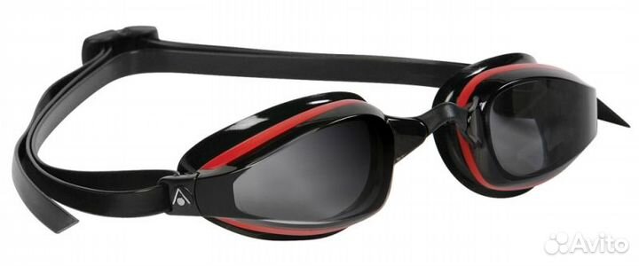 Очки для плавания с темными линзами K180 Red/black