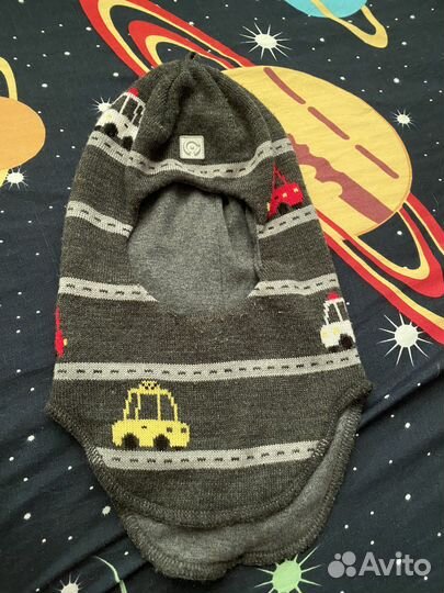 Шапка шлем для мальчика 50 52