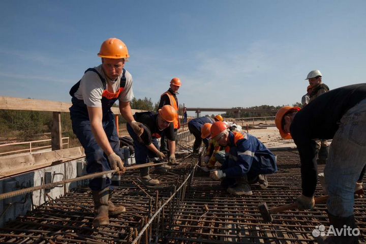 Разнорабочие на стройке с проживанием и питанием
