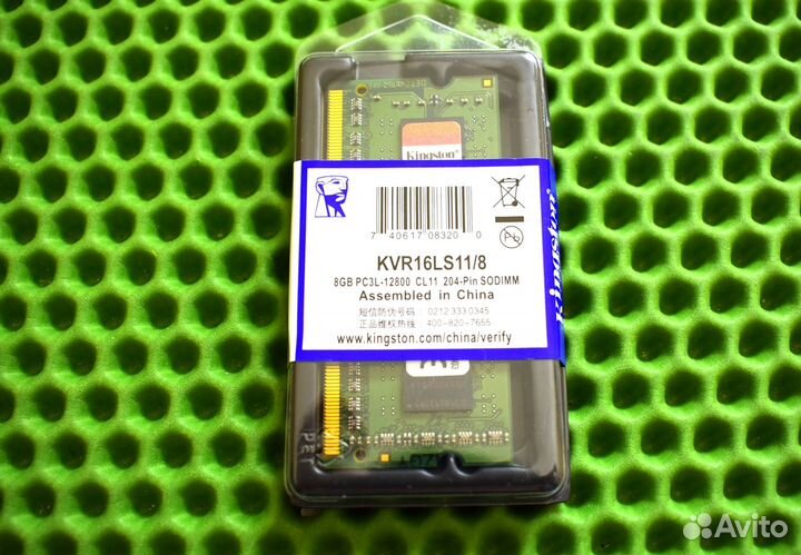 KingSton DDR3 L 1600 MHz 8 GB