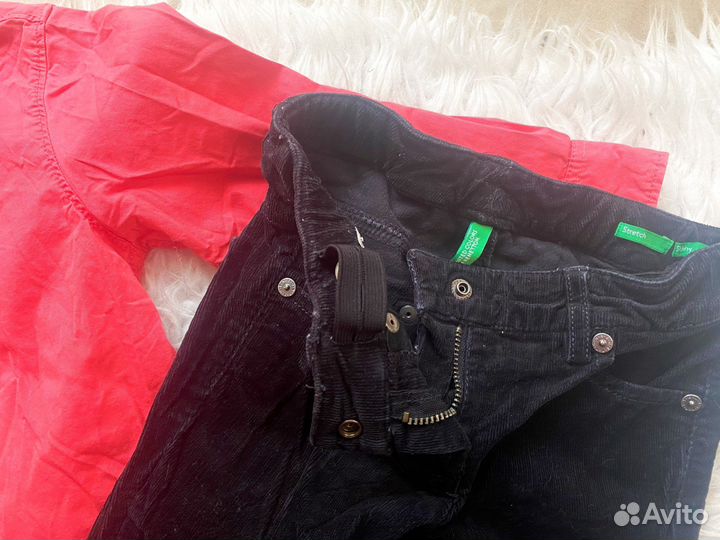 Вещи пакетом на мальчика 110 hm Benetton рубашка