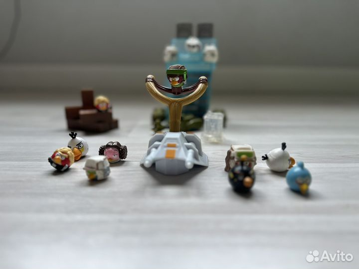 Angry birds фигурки с рогаткой