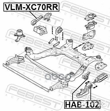 Подушка двигателя задняя volvo S80 II 2007