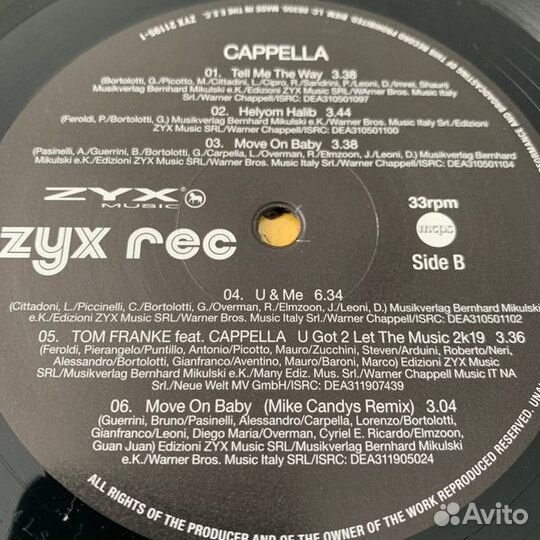 Cappella–Greatest Hits (Germany, 2020)
