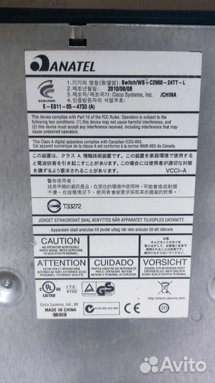 Коммутатор 24 портовый Cisco 2960