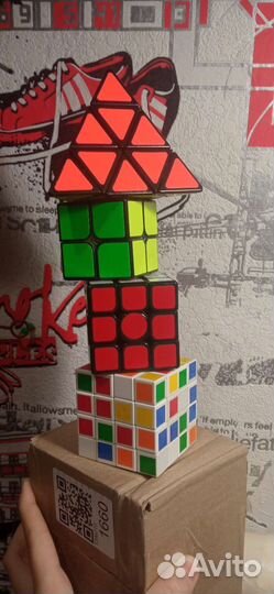 Кубик Рубика, 22, 33, 44 и пирамидка