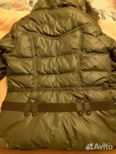 Куртка Пуховик с натуральным мехом женский 48