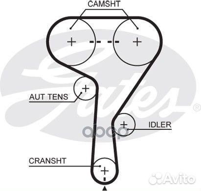 Ремень грм opel astra H,vectra C,zafira,meriva