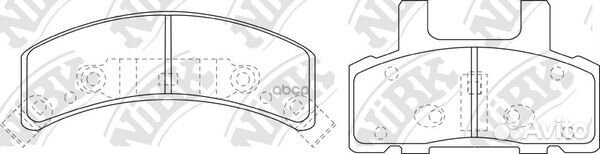 PN0308 Колодки тормозные cadillac escalade 98-0