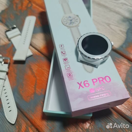 Смарт часы x6 pro серебро