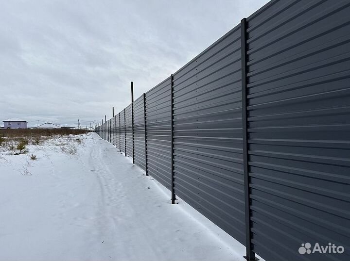 Забор в скандинавском стиле под ключ