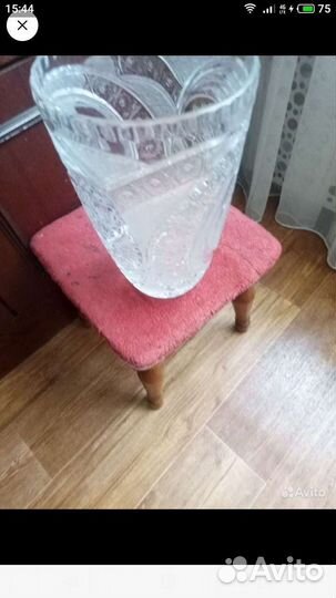 Ваза для цветов хрустальная