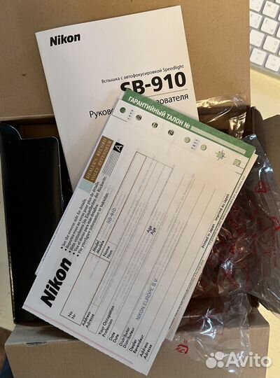 Вспышка Nikon sb 910 (коробка)