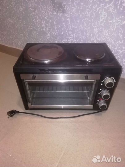 Духовой шкаф+плита.Конвекция,гриль 2х конфорная