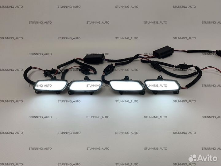 Ходовые огни Land Cruiser 200 в обвес Khann V457