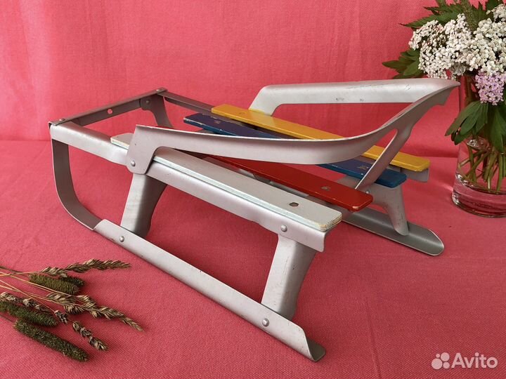 Санки для кукол СССР 80-х гг. Винтажные санки