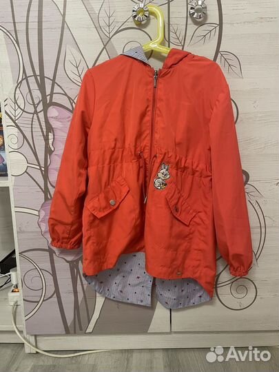 Плащ для девочки весенний-летний 128