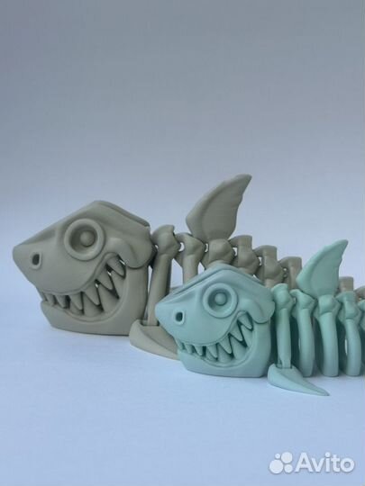 Большая акула скелет 3D print