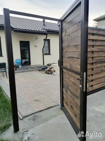 Откатные ворота калитки