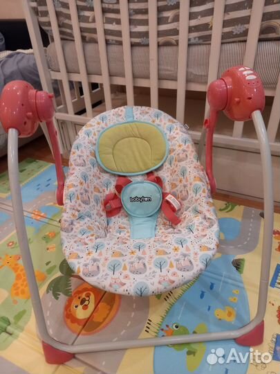 Детские электронные качели babyton