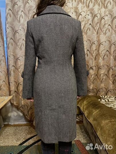 Пальто женское серое, 46 размер