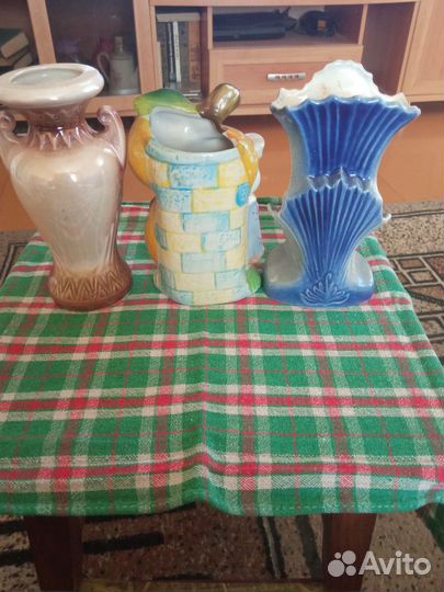 Маленькие вазы 3 штуки