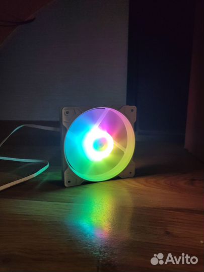 Вентилятор белый 120мм с RGB регулировкой цвета