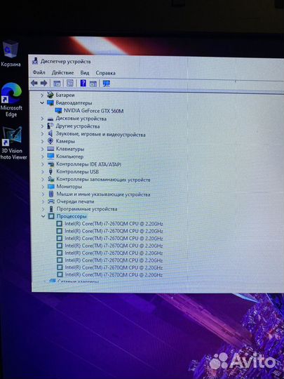 Игровой ноутбук asus rog i7 GTX560M(3gb)