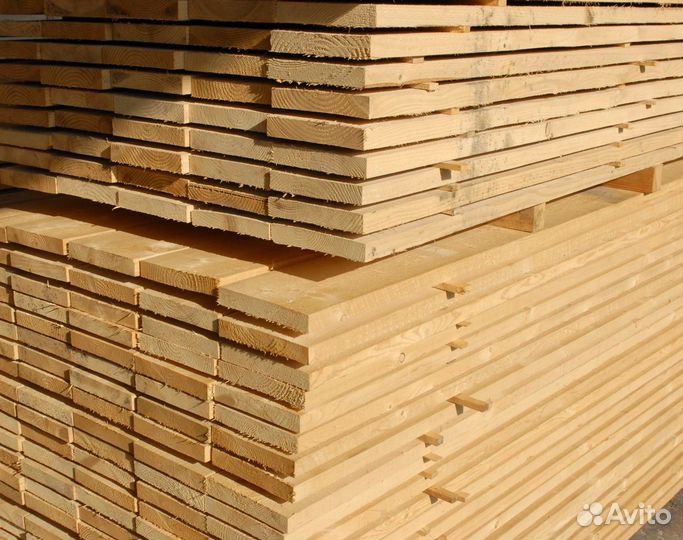 Строганная доска, сосна 35х90х6000мм