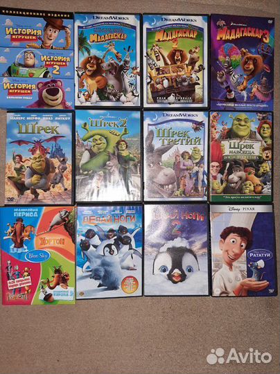 DVD лицензия мультфильмы и фильмы для всей семьи