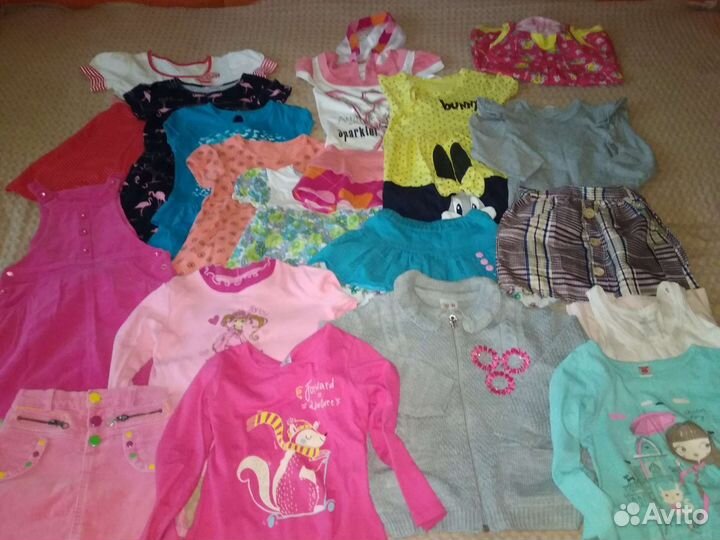 Одежда р.110 для девочки пакетом и штучно