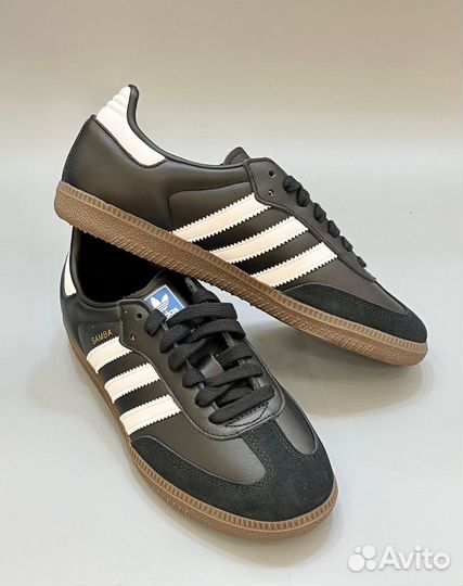 Кроссовки Adidas Samba OG Black White Gum оригинал