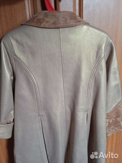 Кожаный плащик