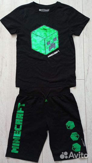 Костюм minecraft - шорты и футболка для мальчика