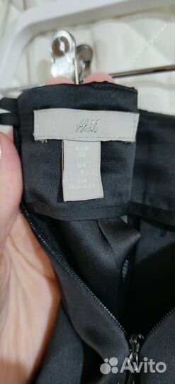 Юбка H&M 42 44 чёрная женская