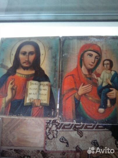 Старинные иконы Венчальная пара письмо