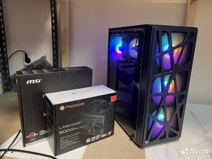 Отличный пк (10100f, 1660 super, 16gb ddr4)