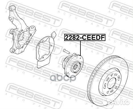 Ступица передняя 2282ceedf Febest