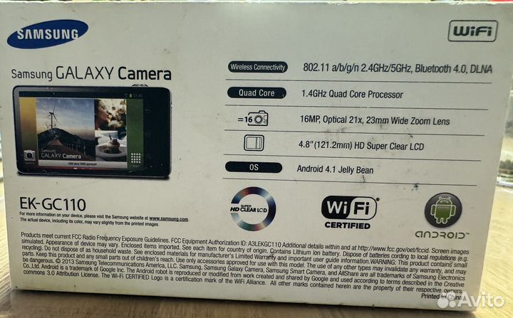 Фотоаппарат Samsung galaxy camera WiFi