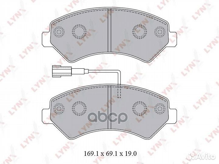 Колодки тормозные дисковые перед BD2829 LYN