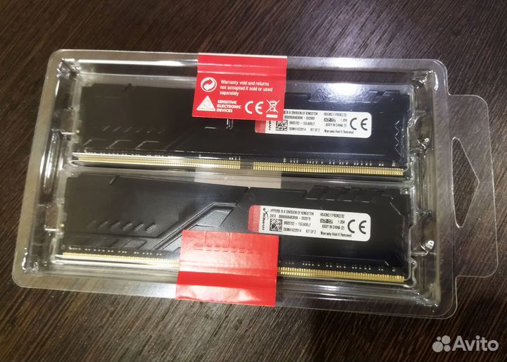 Озу DDR4 Kingston HyperX Fury 32 Gb (2x16) / 3600