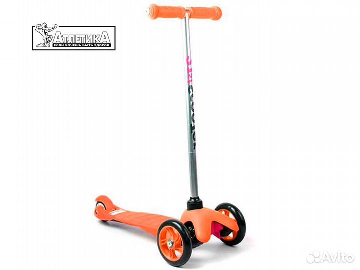 Самокат 3-х колесный F11800 оранжевый