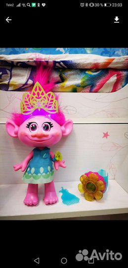 Тролли розочка поющая