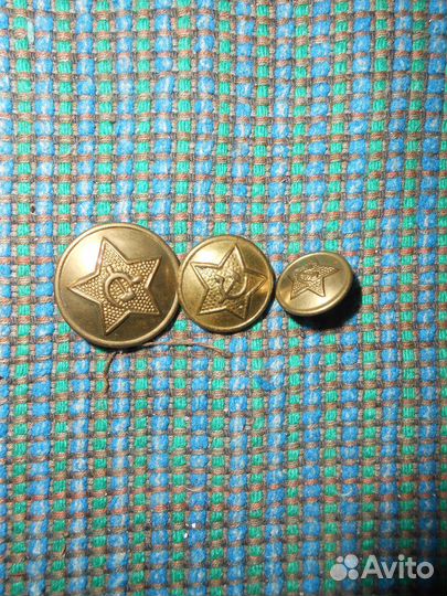 Советские ввс Латунь-пуговицы, эмблемы на петлички