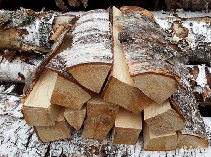 Дрова берёзовые колотые насыпь