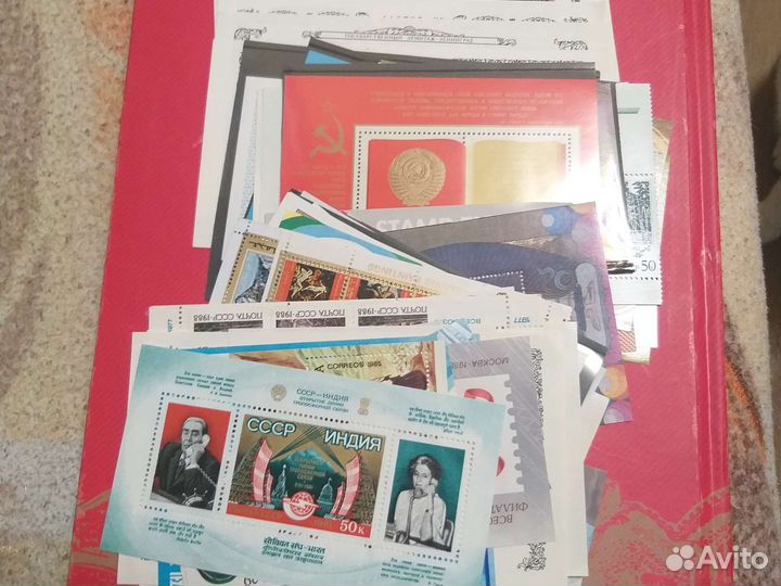 Марки блоки 100шт