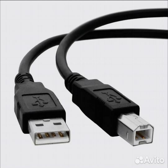 Кабель для принтера, сканера, мфу, 2 м, USB 2.0 AB